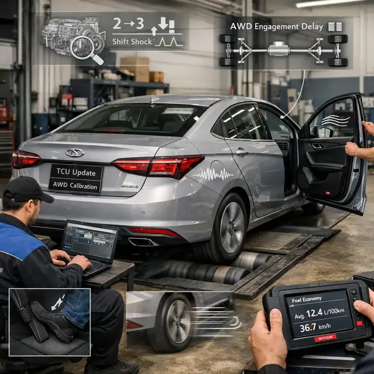 کالیبراسیون سیستم AWD